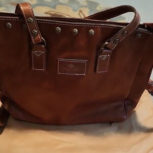 Patricia Nash Rich Brown Leather Bag